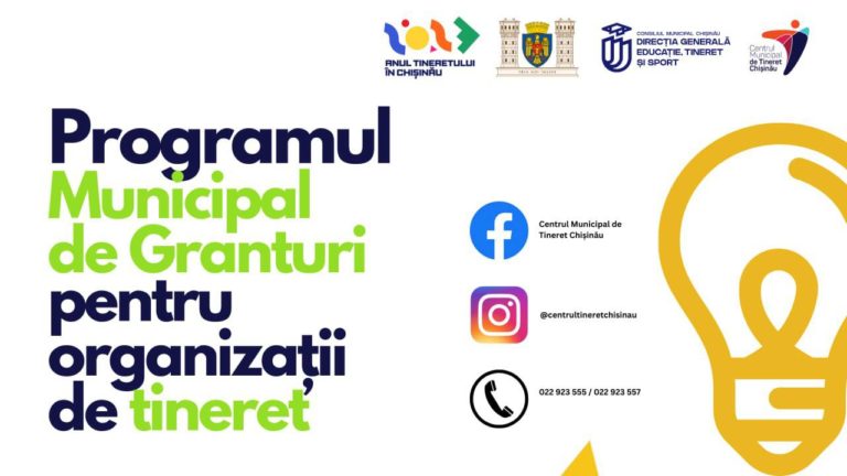 Organizațiile de tineret din Chișinău pot accesa granturi de până la